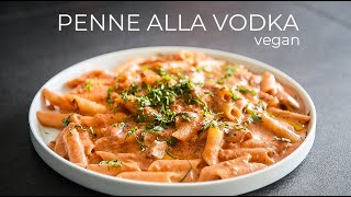 Vegan Penne Alla Vodka Recipe  EASY Dinner Creamy Pasta Idea [upl. by O'Meara]