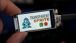 Transparent Sprites  Programming Tutorial TFTeSPI library [upl. by Nosrac]