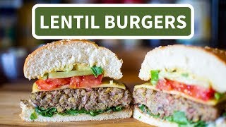 Incredible Lentil Burgers Best Tasting AllVeggie Patty Ive Made – Vegan  Gluten Free [upl. by Ramon438]