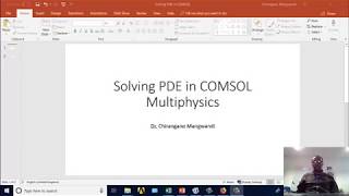 Solving PDE using COMSOL Multiphysic version 53a [upl. by Anaek]