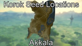 Breath of the Wild Korok Seed Guide  Akkala [upl. by Riek]