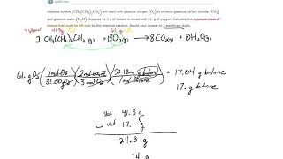 ALEKS  Limiting reactants Example 1 [upl. by Bevon26]