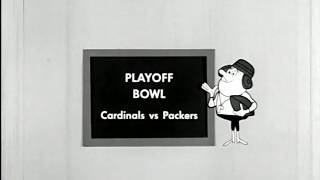 1964 Playoff Bowl St Louis Cardinals vs Green Bay Packers Highlights [upl. by Suinuj]