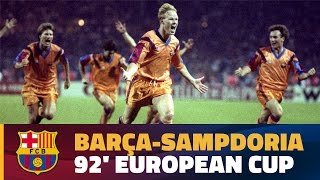 💥🏆 FIRST CHAMPIONS LEAGUE Barça 10 Sampdoria  EXTENDED HIGHLIGHTS [upl. by Damick]