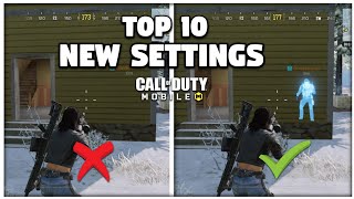 TOP 10 NEW SETTINGS EXPLAINED IN CALL OF DUTY MOBILE  CODM TIPS AND TRICKS [upl. by Enileuqkcaj]