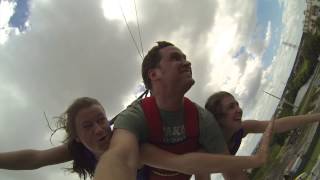 2nd Tallest Skycoaster in the World POV and OffRide Shots  Fun Spot Orlando [upl. by Mulligan]