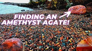 Exploring for Lake Superior Agates  Rockhounding for gems [upl. by Aspia]