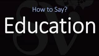 How to Pronounce Education CORRECTLY Meaning amp Pronunciation [upl. by Aihtnic]