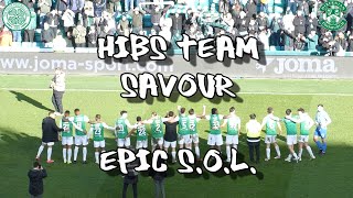 Hibs Team Savour Epic SOL  Hibs 2  Celtic 1 [upl. by Htebsle836]