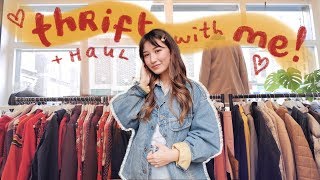 come thrifting with me in london  try on haul [upl. by Mya]