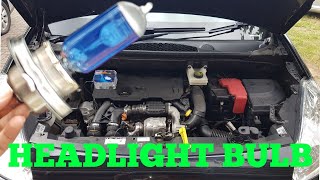 How To Change Peugeot Partner Headlight Bulb [upl. by Dnartreb]