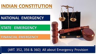 Emergency Provision in Indian Constitution II Art352356 amp 360 II Indian Polity [upl. by Infeld]