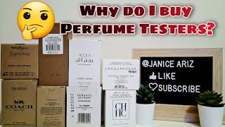 Buying Perfume Testers  What to Expect  Why I Buy Fragrance Tester  Janice Ariz [upl. by Bysshe]