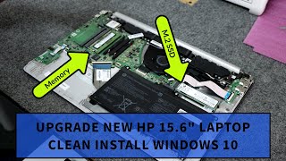 How to Upgrade M2 SSD amp Memory in HP 156quot Laptop [upl. by Juditha]