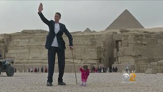 Worlds Tallest Man Meets Worlds Shortest Woman [upl. by Nidnal616]