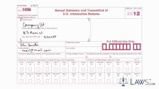 Learn How to Fill the Form 1096 Annual Summary And Transmittal Of US Information Return [upl. by Rodablas]