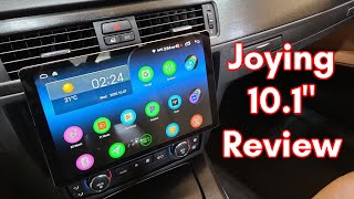 Reviewing the NEW Joying 101quot Android 10 Head Unit With Apple CarPlay and Android Auto [upl. by Nyladnewg]