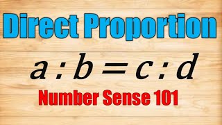 Direct Proportion  Business Mathematics [upl. by Horwath]