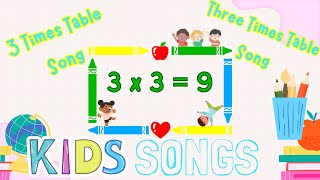 The 3 Times Table Song Multiplying by 3  Silly School Songs [upl. by Mafala]