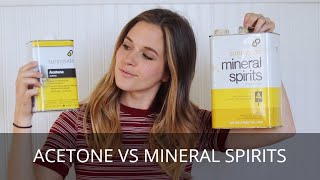 Mineral Spirits vs Acetone  How and When to Use  This or That DIY [upl. by Poppas]