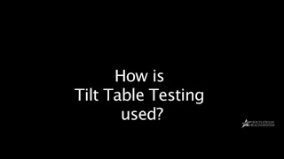 Tilt Table Testing  Diagnostic Procedure [upl. by Aikenahs]