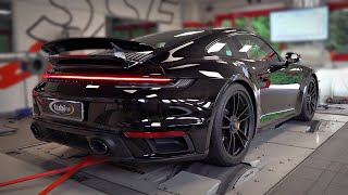 2021 Porsche 992 Turbo S with Tubi Style Exhaust SOUNDCHECK  Start Up amp Revs with LOUD BURBLES 💥 [upl. by Ecirtnas]