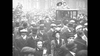 London Suffragette Riots at Westminster 1910  BFI National Archive [upl. by Gnilhsa687]