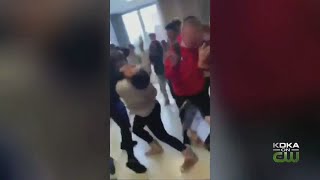 Fight Breaks Out In Hallway Of Highlands High School [upl. by Maker]