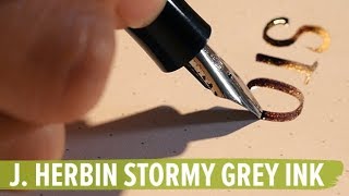 J Herbin Stormy Grey Ink [upl. by Archangel]