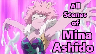 All Scenes of Mina Ashido in Season 1 BNHA [upl. by Maighdiln]