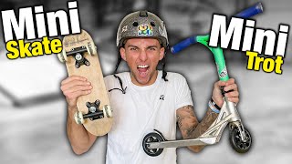 UNE MINI TROTTINETTE VS UN MINI SKATE [upl. by Poock]