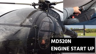 HOW TO START A HELICOPTER  MD520 NOTAR [upl. by Llenrup]