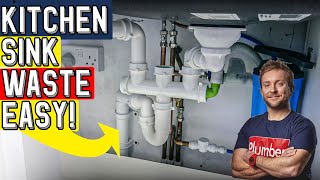 KITCHEN SINK WASTE  How To Install Step by Step [upl. by Previdi507]