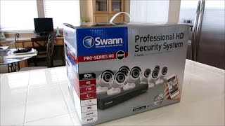 New 8 Channel 1080P Swann security system Install Review amp Unboxing [upl. by Sineray]