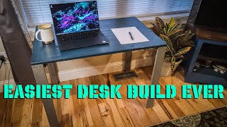 The EASIEST DIY Desk Anyone Can Build and CHEAP [upl. by Neirb]