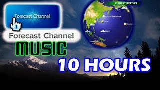 Wii Weather Forecast Channel Music Globe at Night  10 Hours for Sleep  Study  Relaxing [upl. by Areval]