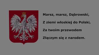 Mazurek Dąbrowskiego Hymn Polski  instrumentalnie [upl. by Etiragram]