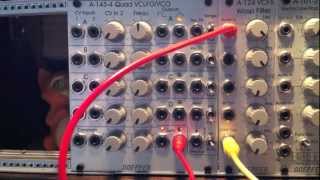 Doepfer A1434 Quad VCLFO  VCO demo [upl. by Reyam]