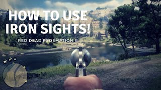 HOW TO USE IRON SIGHTS In Red Dead Redemption 2 [upl. by Wickman]