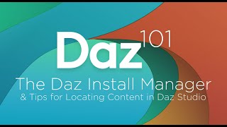 Daz 3D Tutorial The Daz Install Manager amp Tips for Locating Content in Daz Studio [upl. by Geoff]