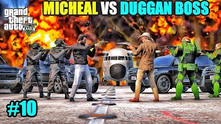 MICHAEL ARMY VS DUGGAN BOSS ARMY  GTA V GAMEPLAY  HIS GARAGE [upl. by Dj]