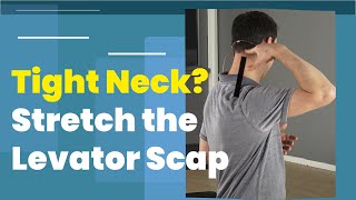 Release Tight Neck Levator Scapulae Stretch [upl. by Roseline367]