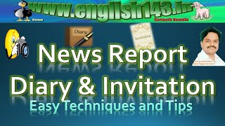 NEWS REPORT DIARY AND INVITAION major and minor discourses for all classes [upl. by Sitoel]