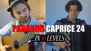 PAGANINI CAPRICE 24 in 10 LEVELS [upl. by La Verne]