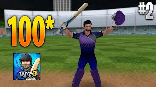 WCC3 My first Century in Career Mode 2 Gameplay World Cricket championship 3 [upl. by Noivert204]