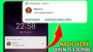 OCULTAR NOTIFICACIONES DE WHATSAPP Nivel Pro ✅ [upl. by Spike]