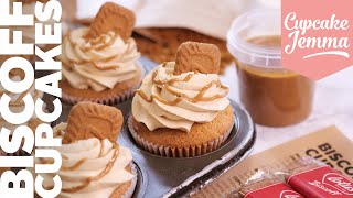 Biscoff Cupcake Recipe amp Tutorial  Cupcake Jemma [upl. by Harp]