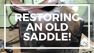 How to restore an old saddle [upl. by Niuq]