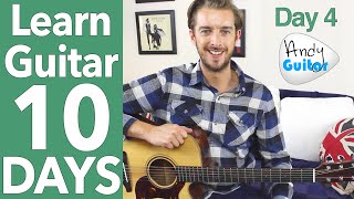 Guitar Lesson 4  Your First Riff 10 Day Guitar Starter Course [upl. by Wilfrid]