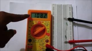 Resistance measurement with multimeter [upl. by Aldora]